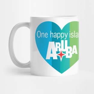 Aruba Heart - one happy island Mug